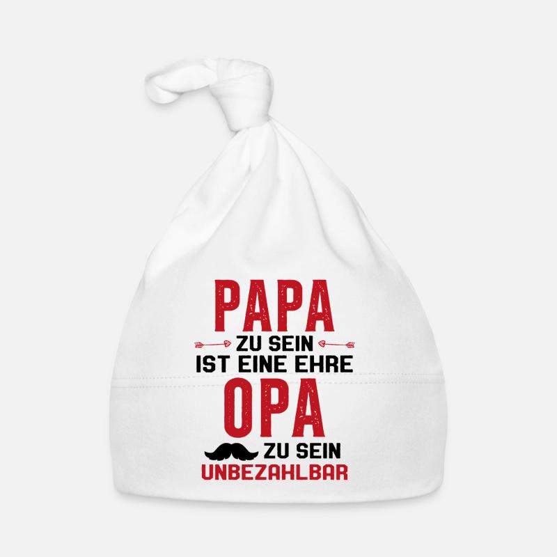 être papa est un honneur être papy n'a pas de prix Bonnet bio Bébé