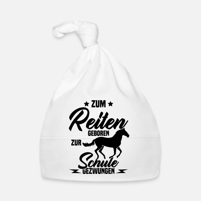 Né pour monter à cheval forcé à aller a l'école Bonnet bio Bébé