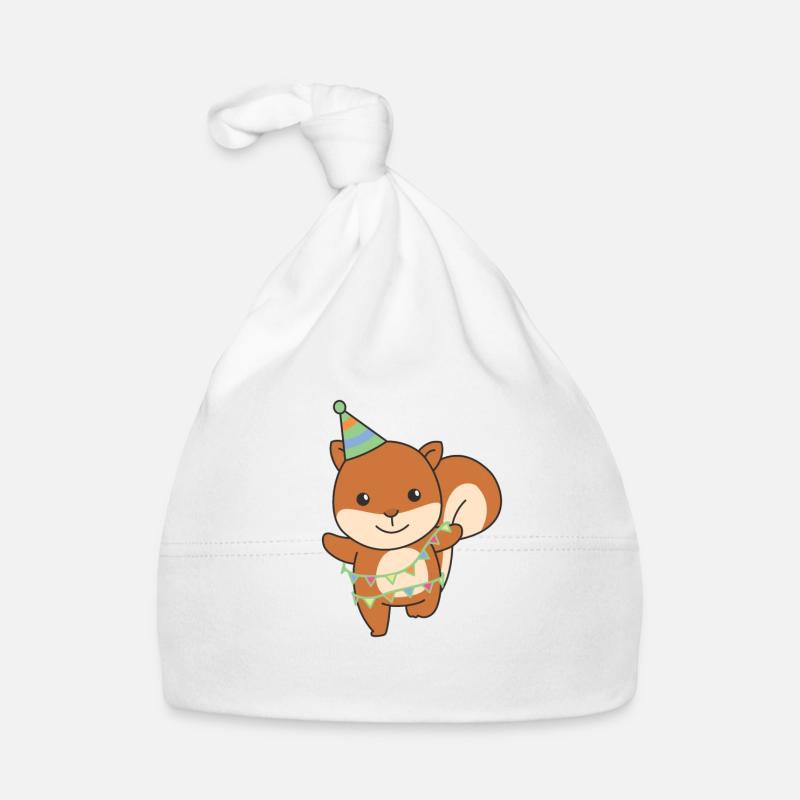 Squirrel for a birthday for children Organic Baby Cap