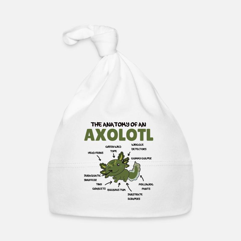 Axolotl Explication Anatomie d’un Axolotl Bonnet bio Bébé