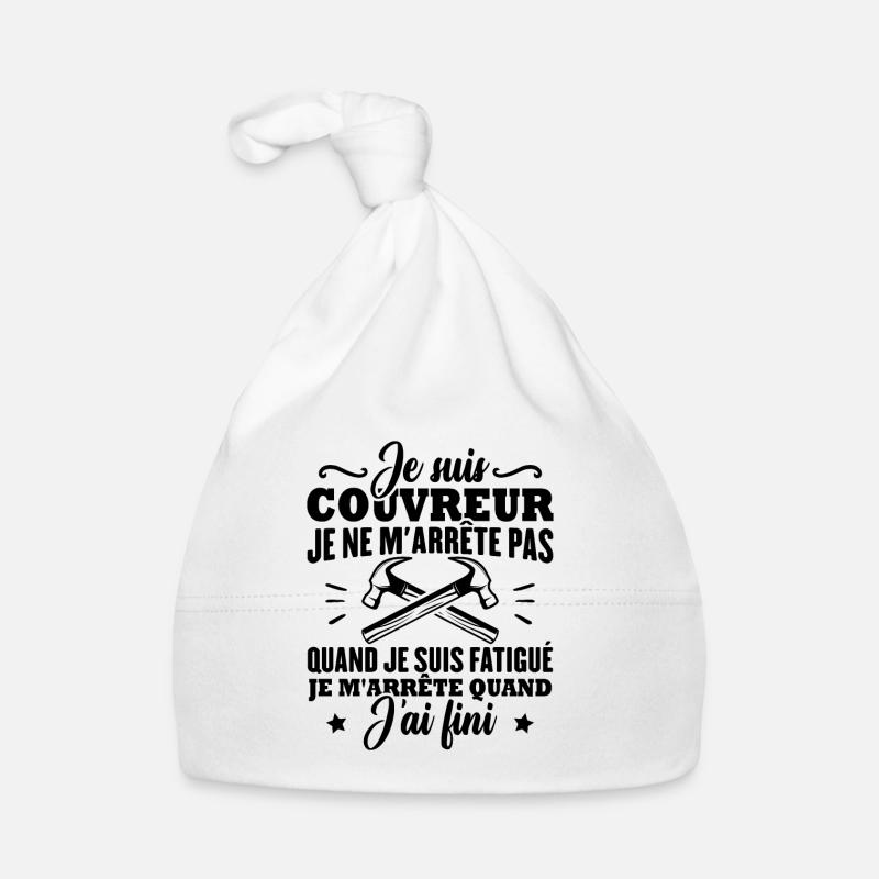 Je suis couvreur Bonnet bio Bébé