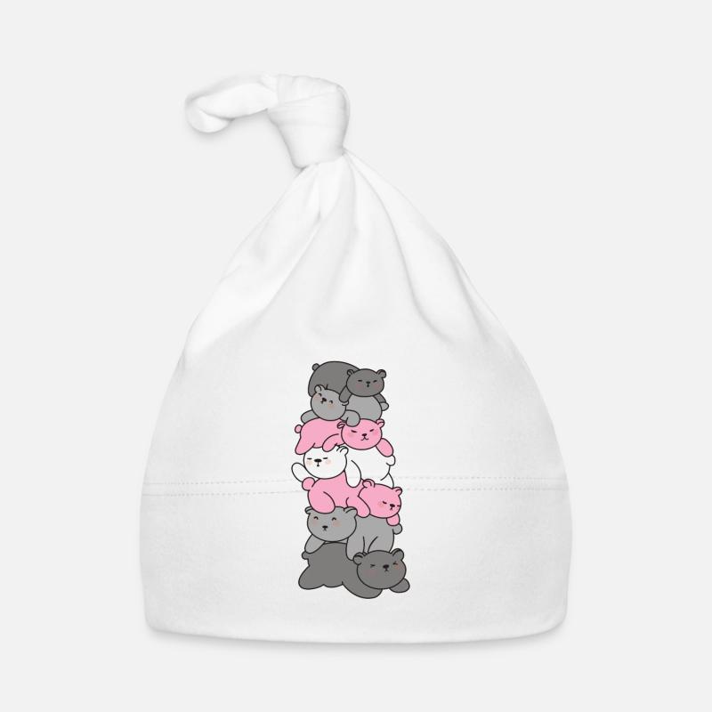 Demigirl Flag Pride LGBTQ Mignon Bear Bunch Bonnet bio Bébé