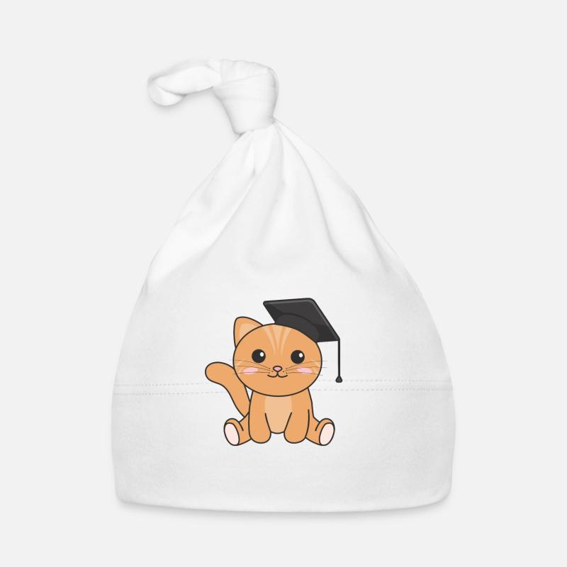 Kids Kindergarten nailed it Cat Graduation Organic Baby Cap