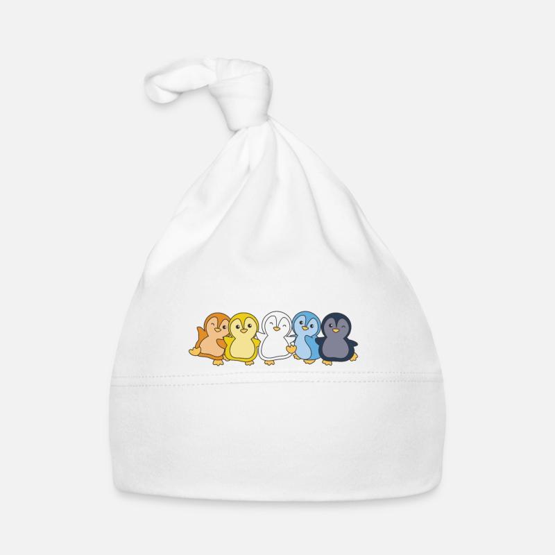 Aroace Flag Pride LGBTQ süße Pinguin Baby Bio-Mütze