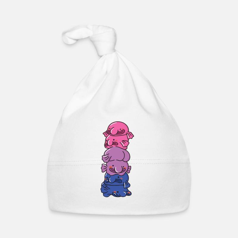 Bi Flag Gay Pride LGBTQ Blobfish Bonnet bio Bébé