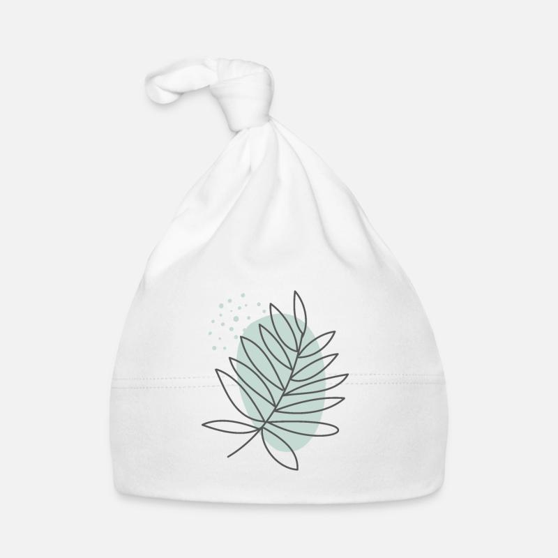 Handgezeichnete Blume 8 Baby Bio-Mütze