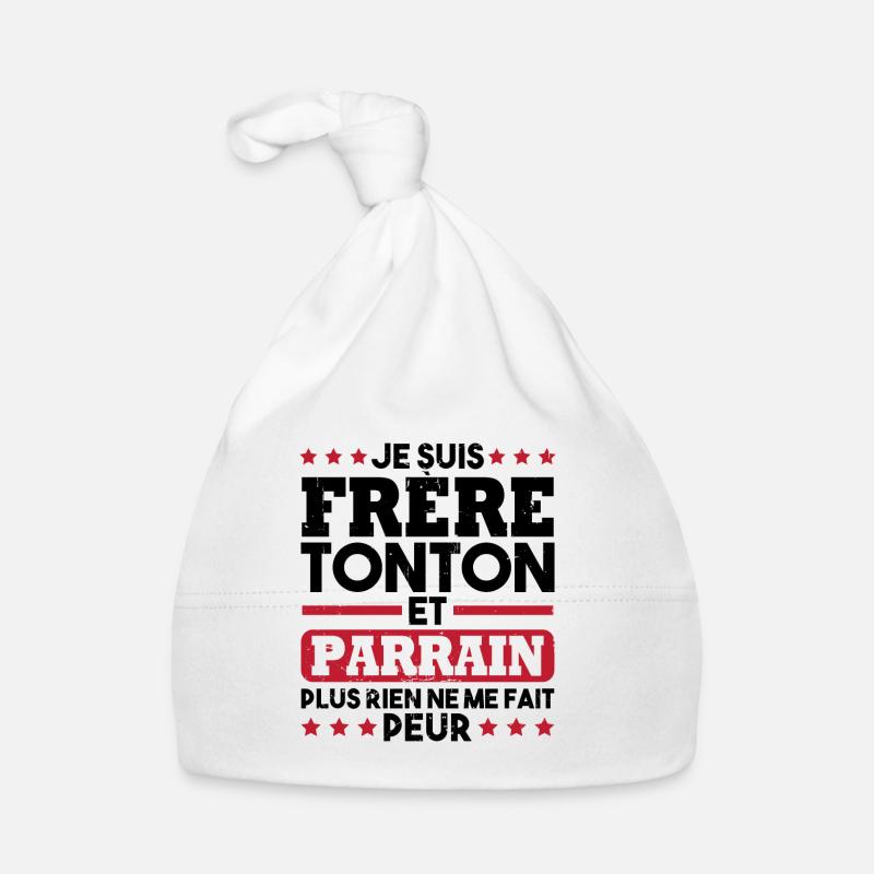 Frère tonton et Parrain Bonnet bio Bébé
