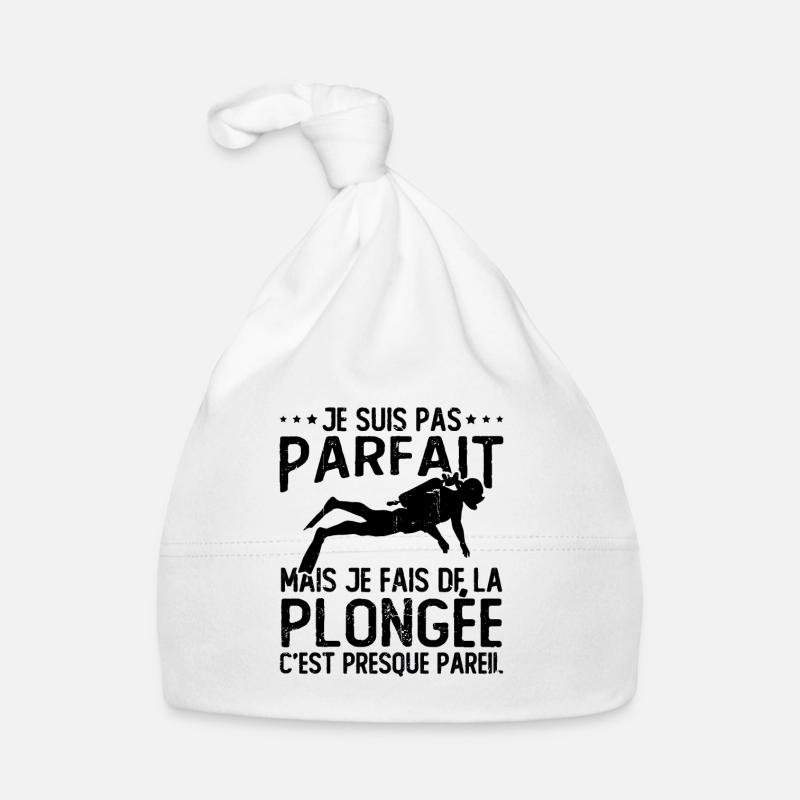 Pas parfait mais je fais de la plongée Bonnet bio Bébé