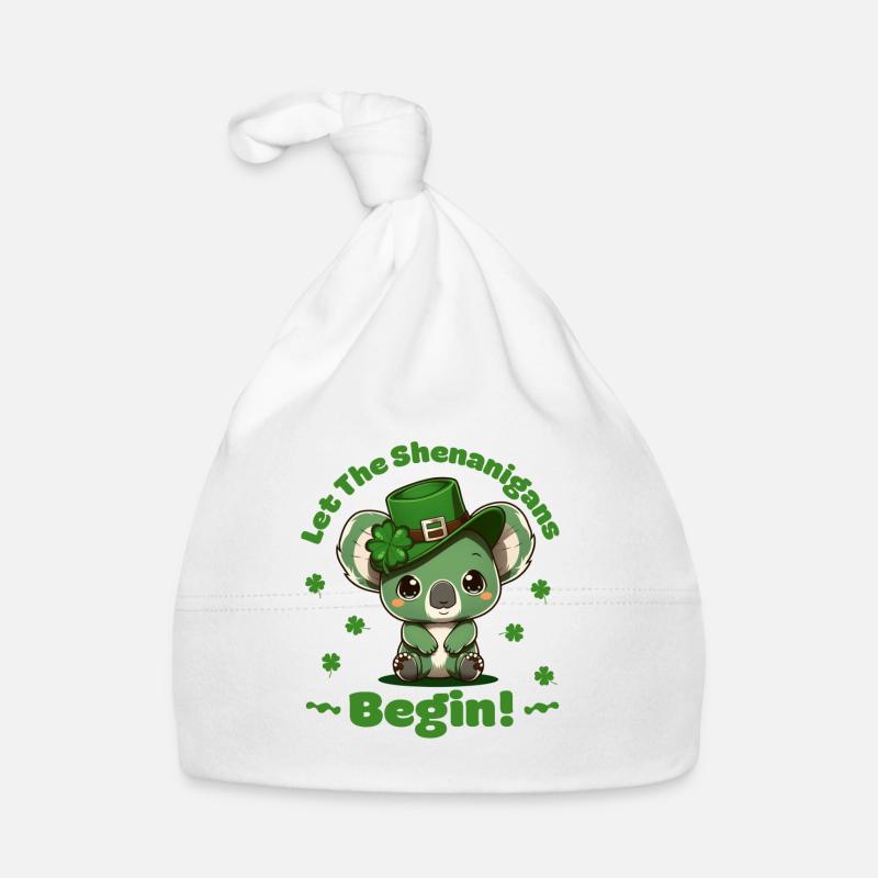 let the shenanigans begin Kleeblatt St Patricks Organic Baby Cap
