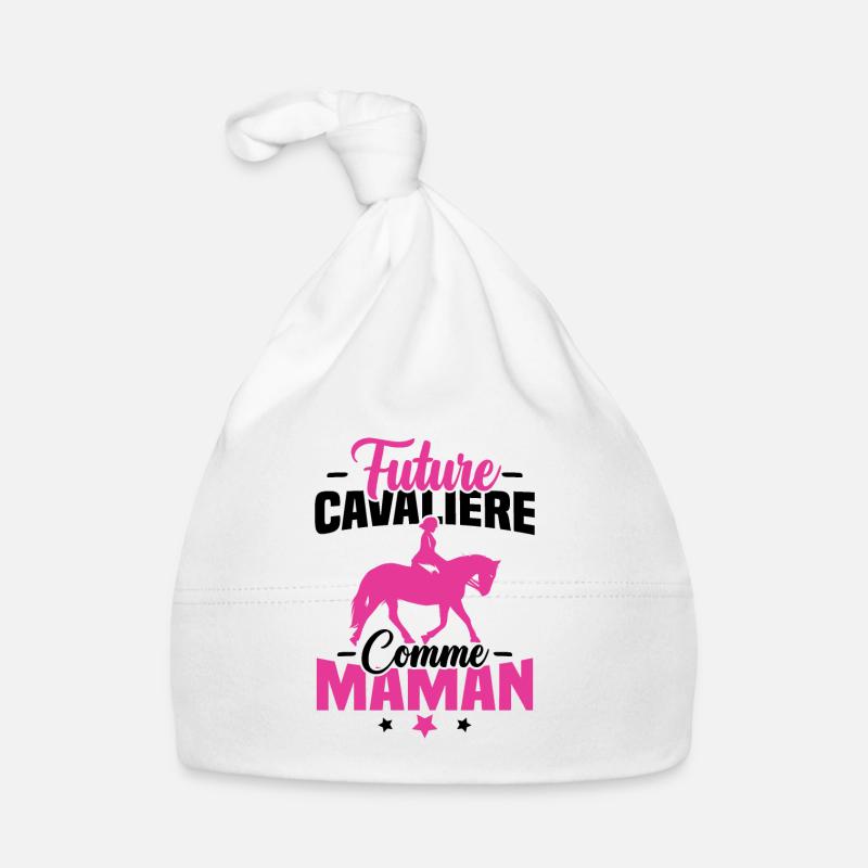 Future cavalière comme maman Bonnet bio Bébé