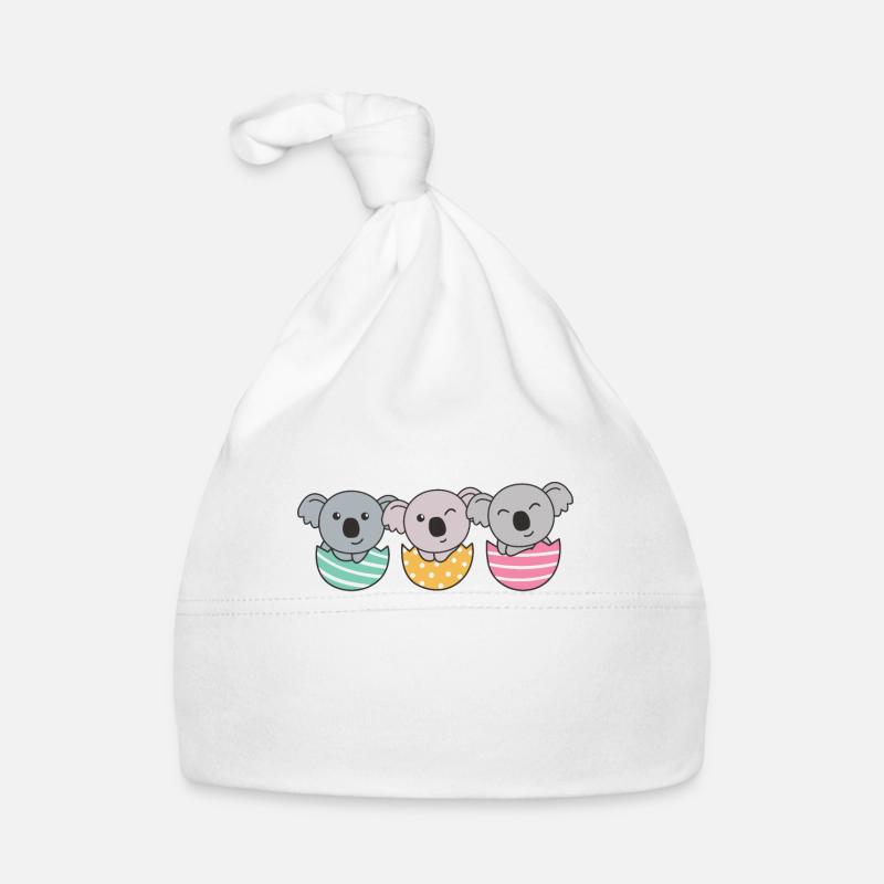 koalas doux pour Pâques avec œufs de Pâques koala Bonnet bio Bébé