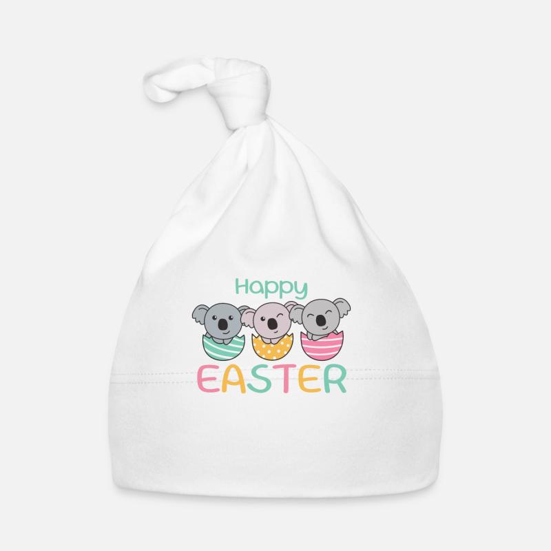 koalas doux pour Pâques avec œufs de Pâques koala Bonnet bio Bébé