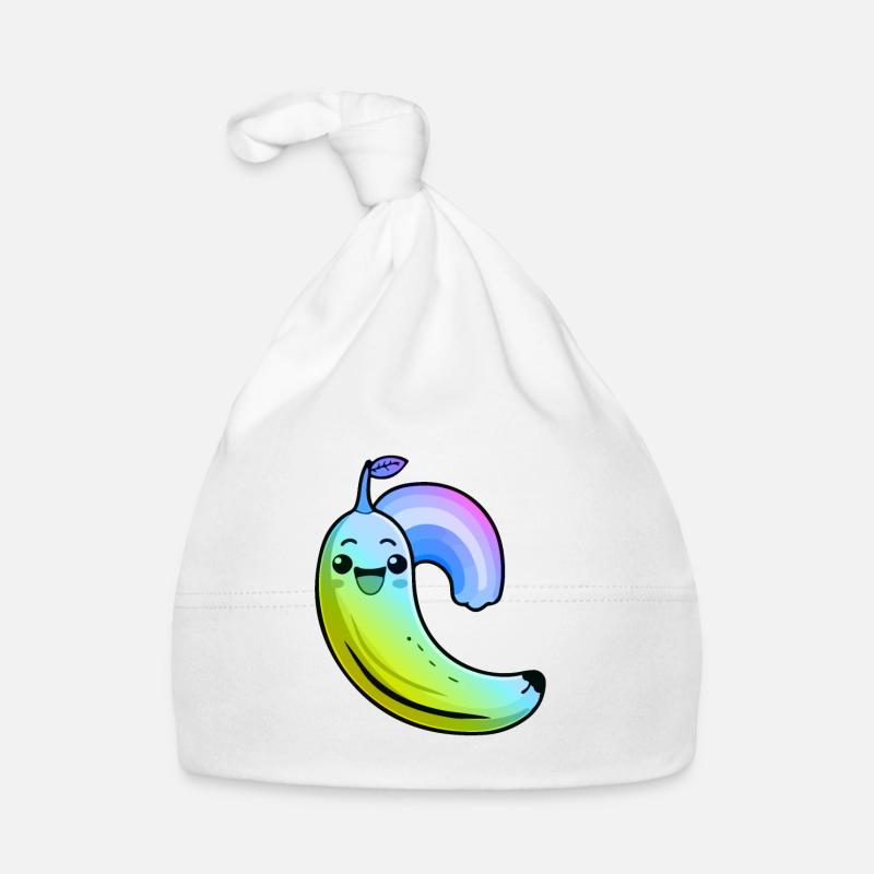 Banane Comic Bunt Baby Bio-Mütze