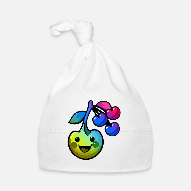 Kirsche Comic Bunt Baby Bio-Mütze