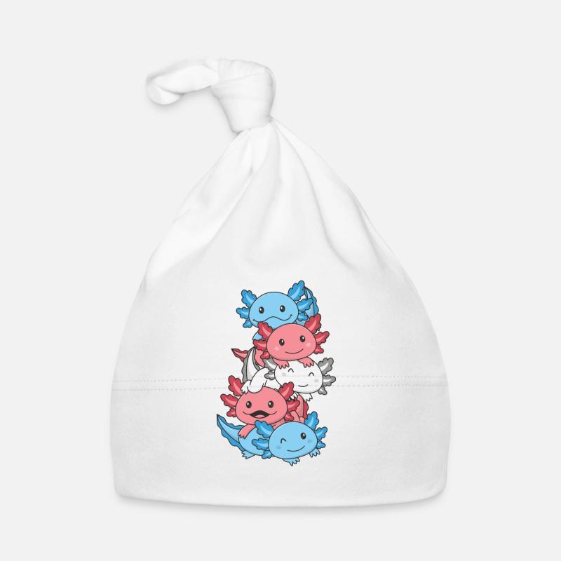 Transgender Flag Pride LGBTQ Mignon Axolotl Stack Bonnet bio Bébé