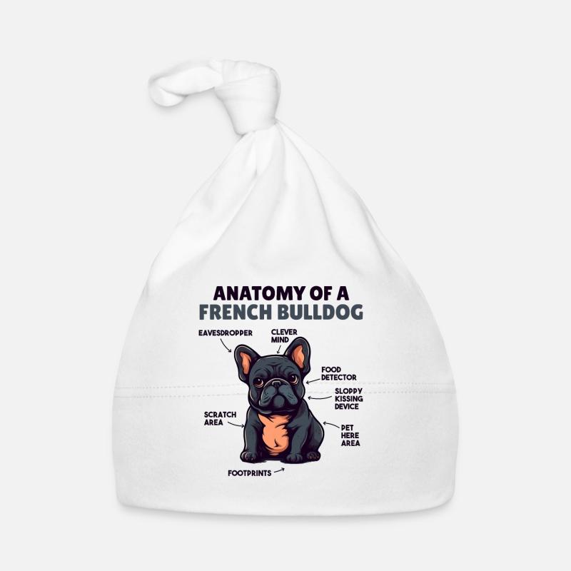 Explication du chien Anatomie d’un bouledogue français Bonnet bio Bébé