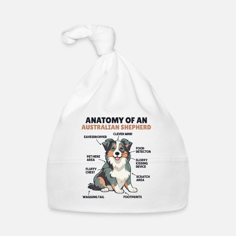 Explication du chien Anatomie d’un berger australien Bonnet bio Bébé