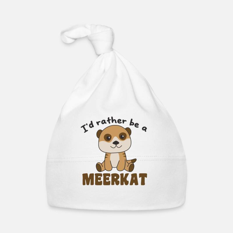 Ich wäre lieber eine Erdmännchen - Erdmännchen Baby Bio-Mütze