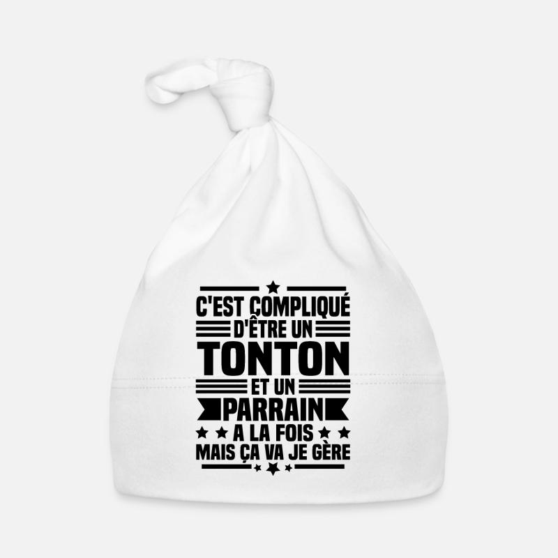 Tonton et Parrain Bonnet bio Bébé