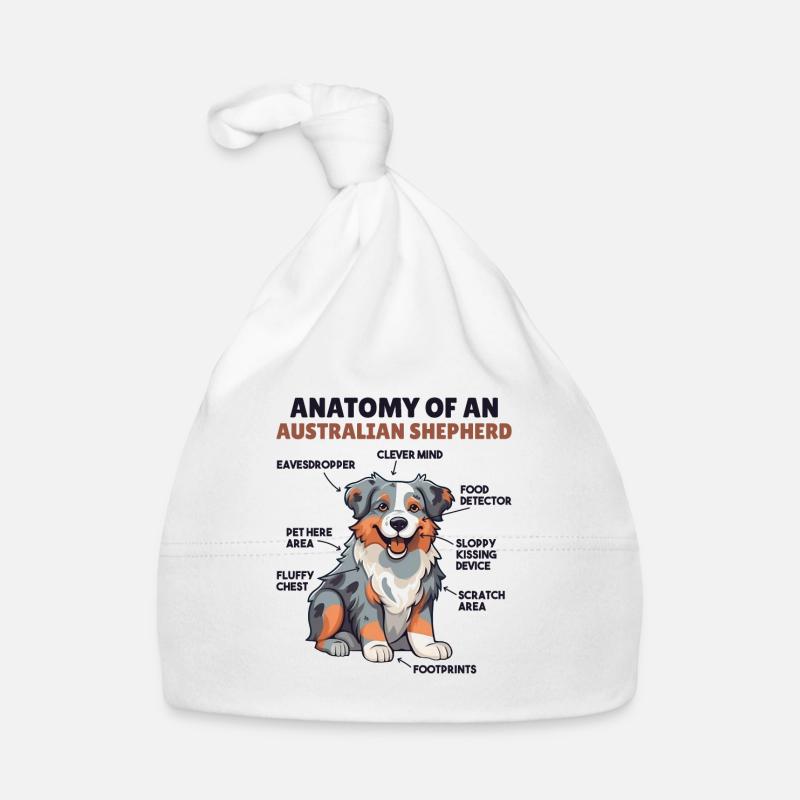 Explication du chien Anatomie d’un berger australien Bonnet bio Bébé
