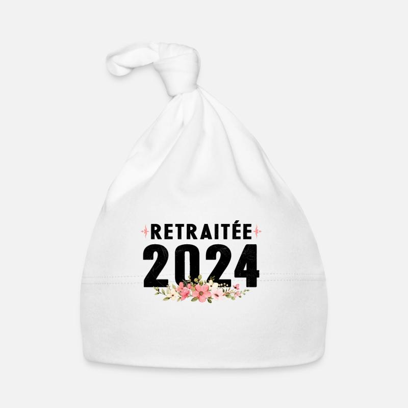 Retraitée 2024 Bonnet bio Bébé