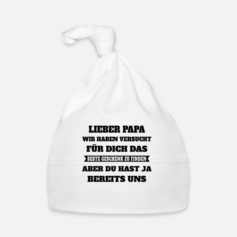 Papa Beste Geschenk Bereits Uns Vater Väter Kinder Baby Bio-Mütze
