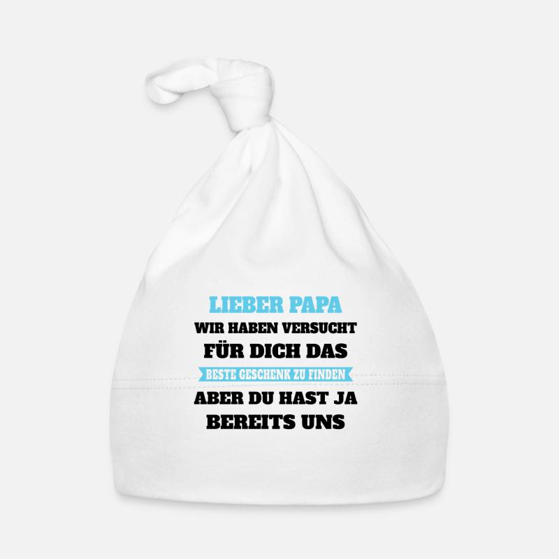 Papa Beste Geschenk Bereits Uns Vater Väter Kinder Baby Bio-Mütze