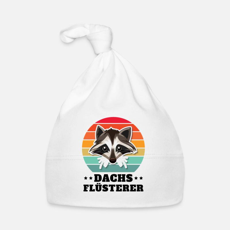 Dachs Flüsterer Retro Geschenk Baby Bio-Mütze