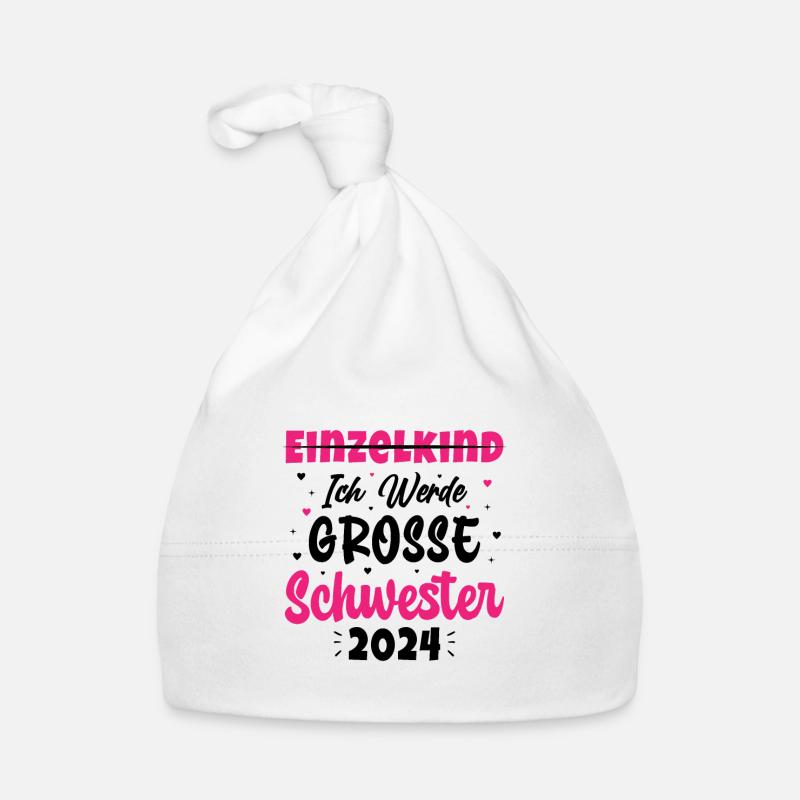 Ich Werde Eine Große Schwester 2024 Baby Bio-Mütze