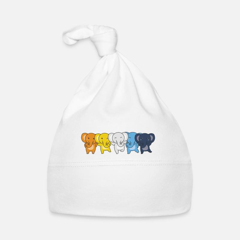 Aroace Flag Pride LGBTQ süßer Elefant Baby Bio-Mütze
