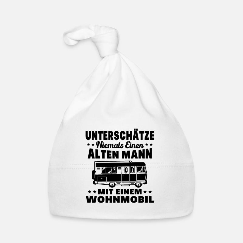 Unterschätze niemals einen alten Mann Wohnmobil Baby Bio-Mütze