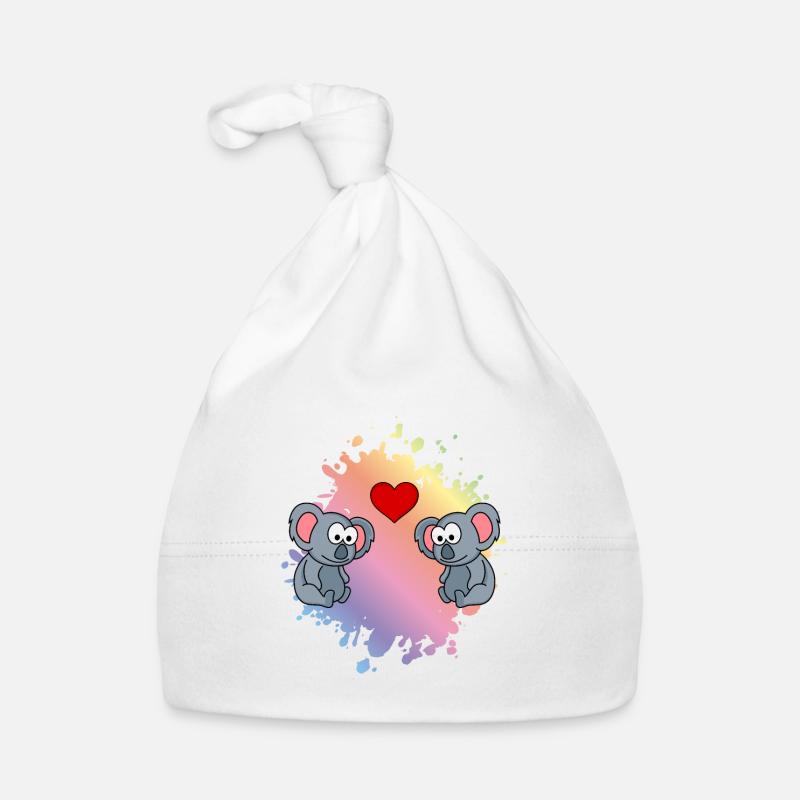 Koala Comic Paar Liebe Baby Bio-Mütze