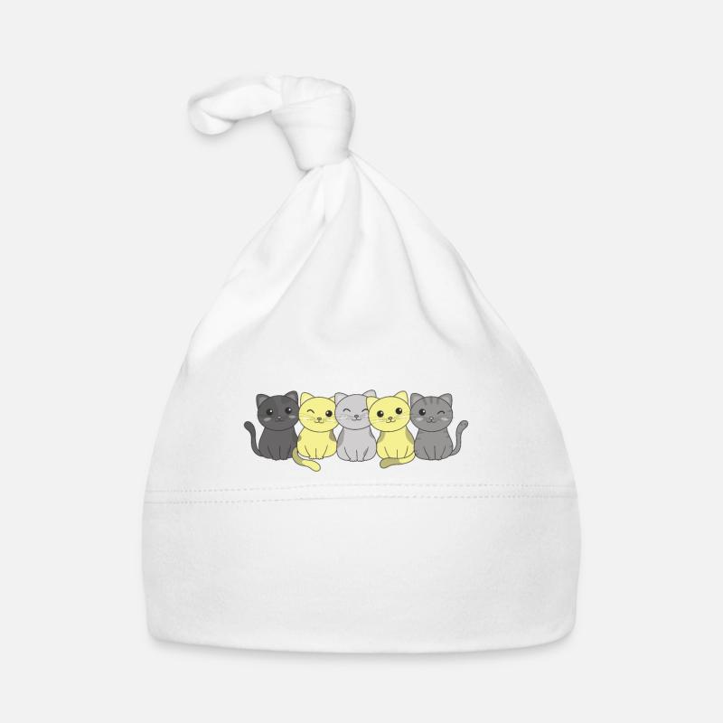 Perigender Flag Pride LGBTQ süßer Katze Baby Bio-Mütze