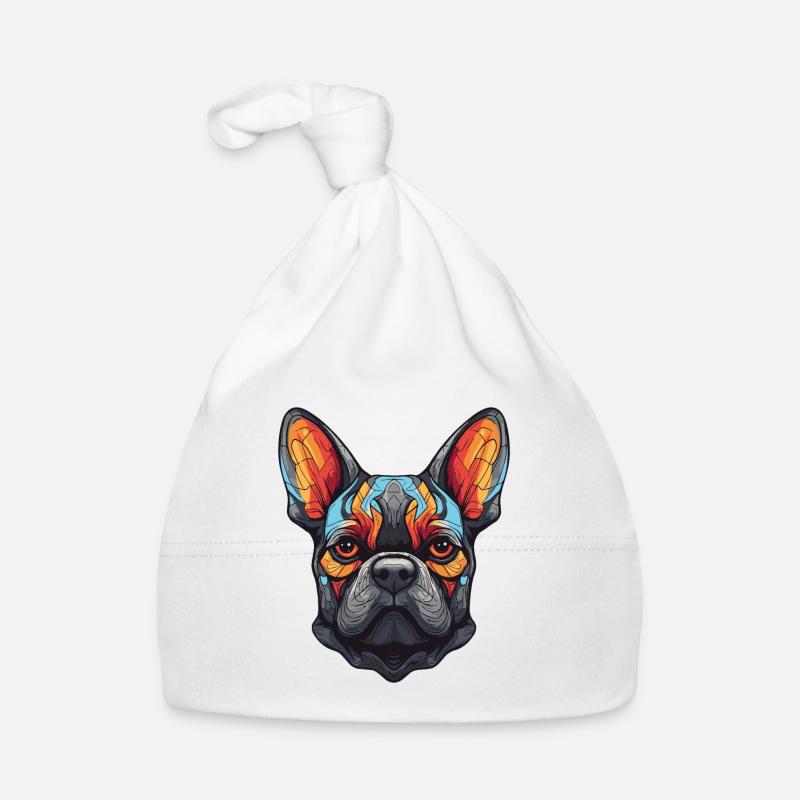 Portrait de chien bouledogue français Bonnet bio Bébé