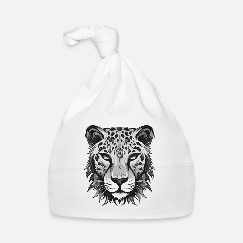 Guépard Portrait Animal Bonnet bio Bébé