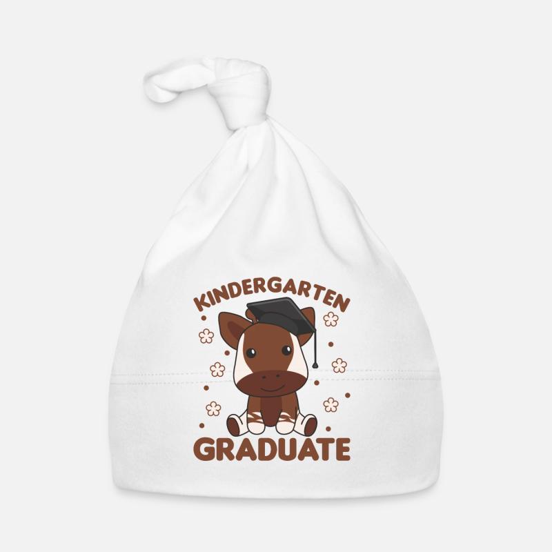 Kids Kindergarten graduate Okapi Graduation Organic Baby Cap