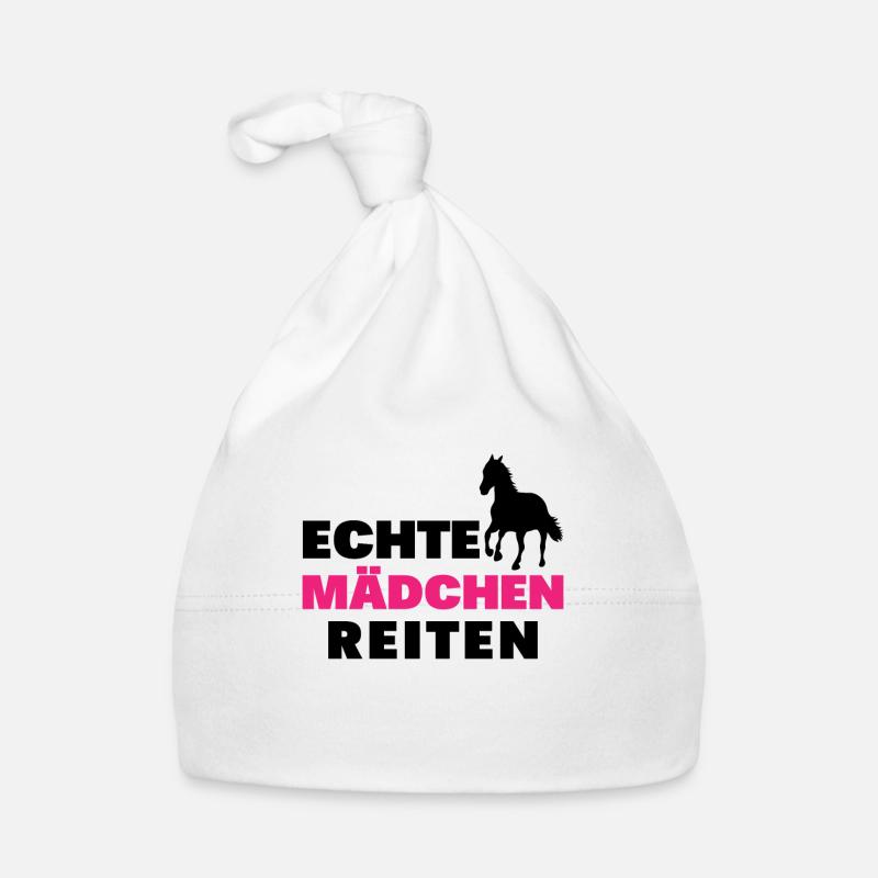 Echte mädchen reiten Baby Bio-Mütze