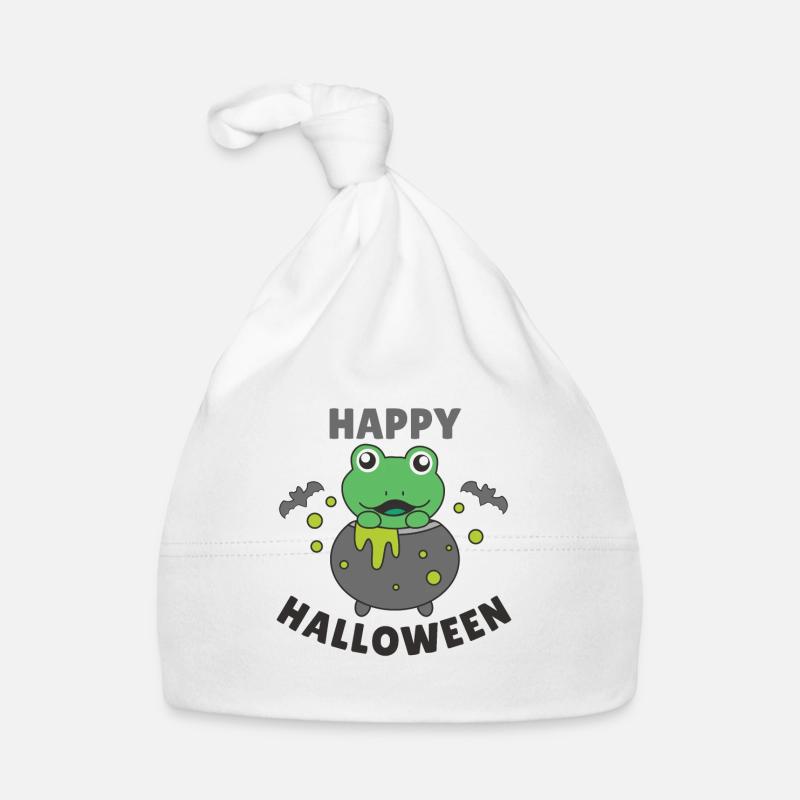 Grenouille Joyeux Halloween Chèvrerie de sorcière Bonnet bio Bébé