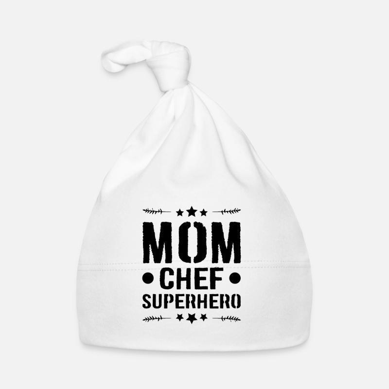 Maman Chef Super-héros Maman Bonnet bio Bébé