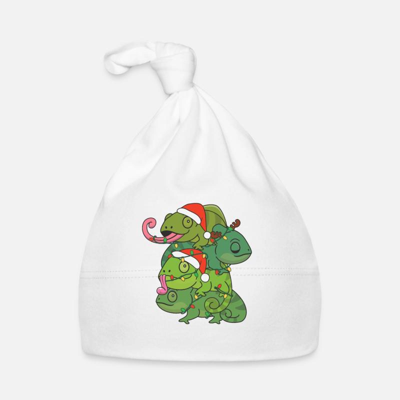 Caméléon Arbre de Noël Animaux de Noël Bonnet bio Bébé