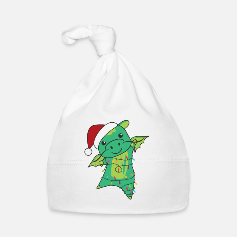 Drache Weihnachten Winter Tiere Drachen Baby Bio-Mütze