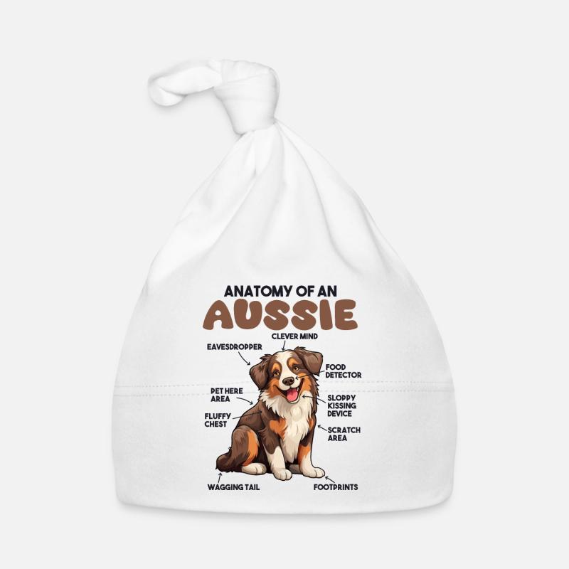 Explication du chien Anatomie d’un berger australien Bonnet bio Bébé