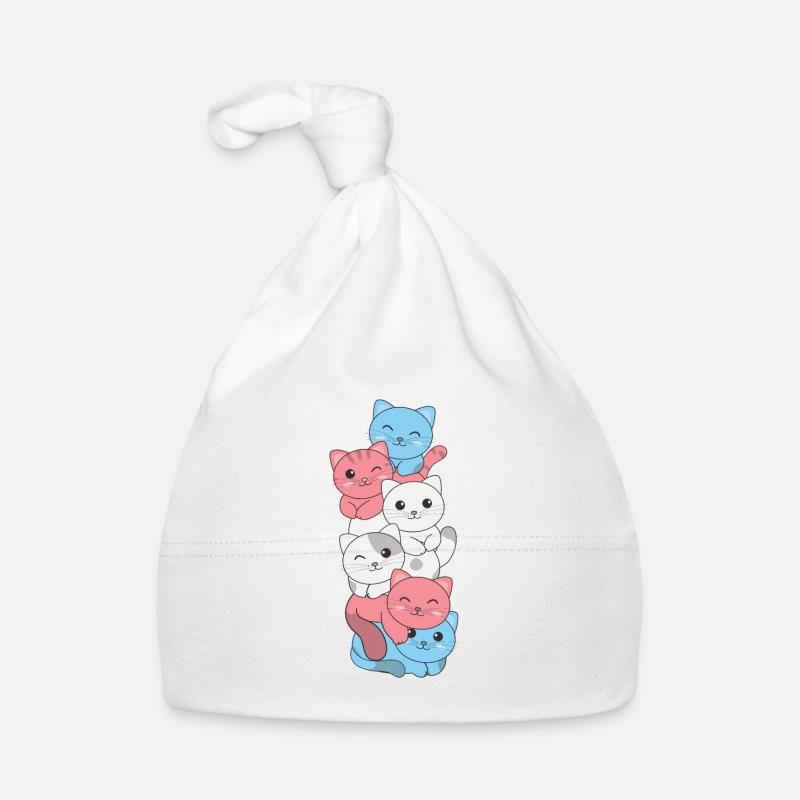 Chat drapeau transgenre Pride LGBTQ mignon chat Bonnet bio Bébé
