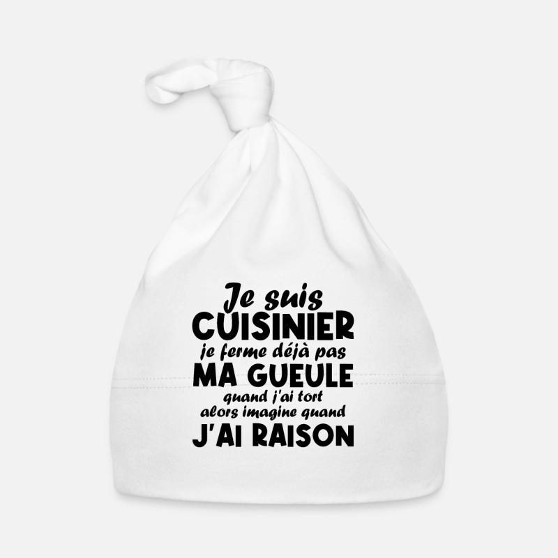 Je suis Cuisinier Bonnet bio Bébé