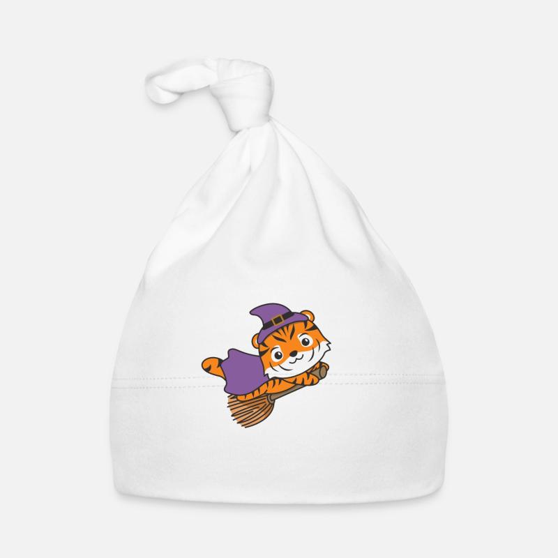 Tiger Halloween Witch Kids Witch Costume Organic Baby Cap