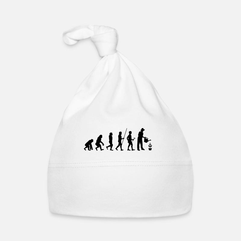 Evolution Jardinage Humour Cadeau Bonnet bio Bébé