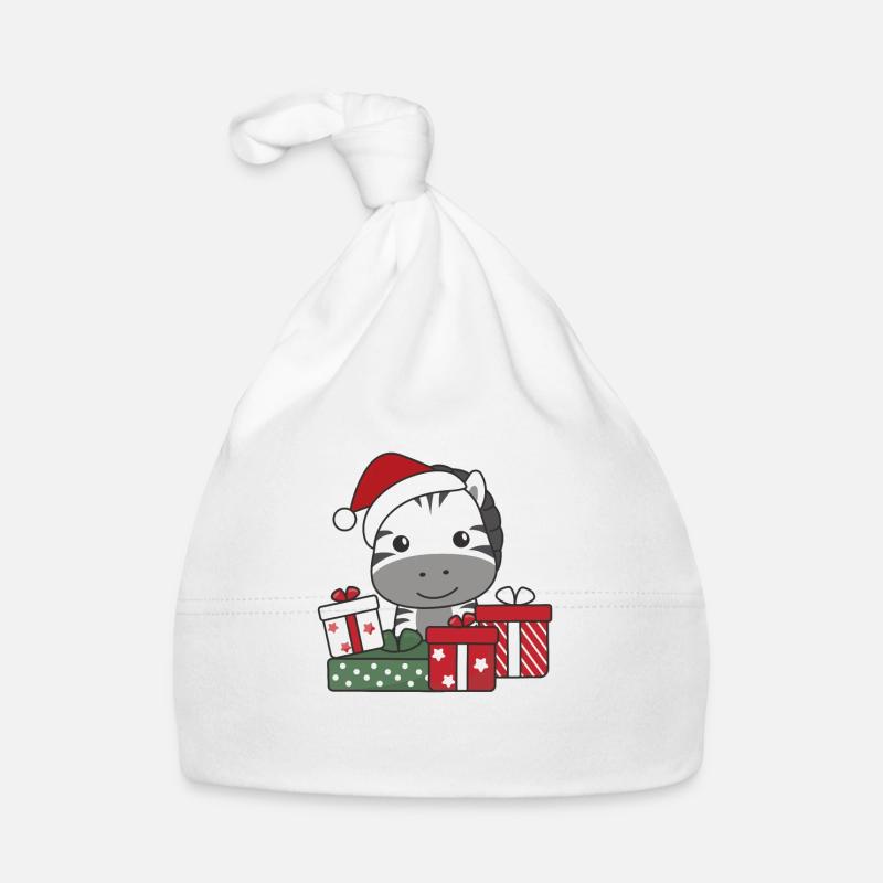 Zebra Weihnachten Geschenk Winter Tiere Zebra Baby Bio-Mütze