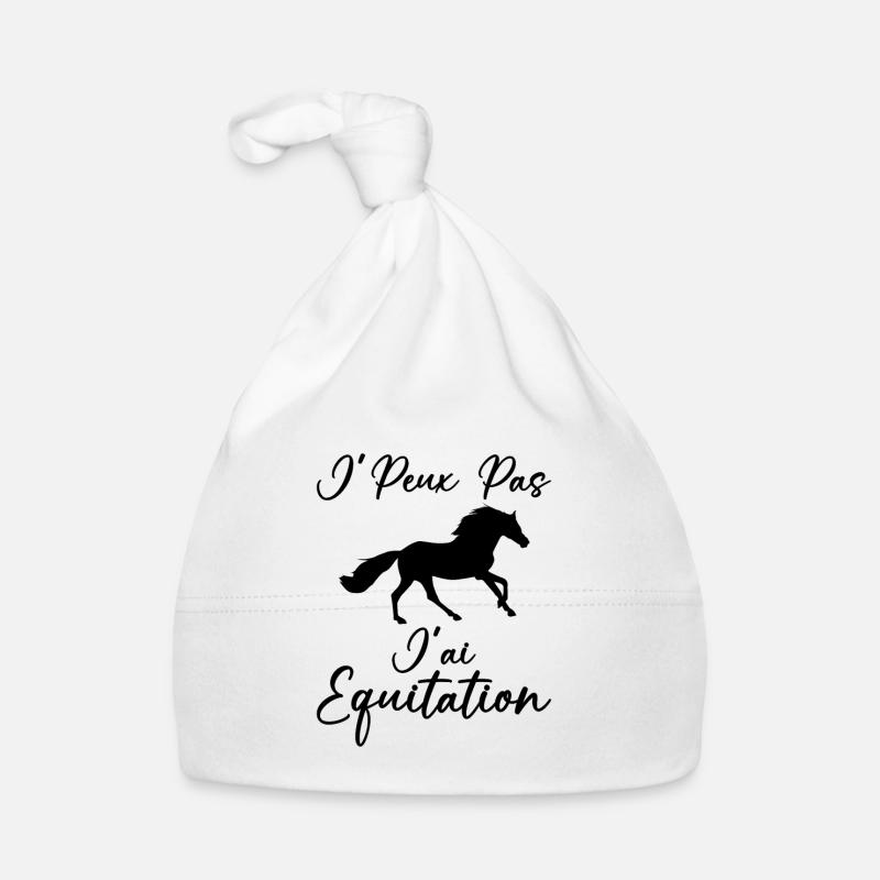 Je Peux Pas J'ai Équitation Bonnet bio Bébé