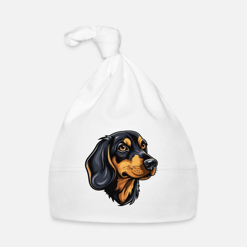 Teckel Tête de chien Teckel Bonnet bio Bébé