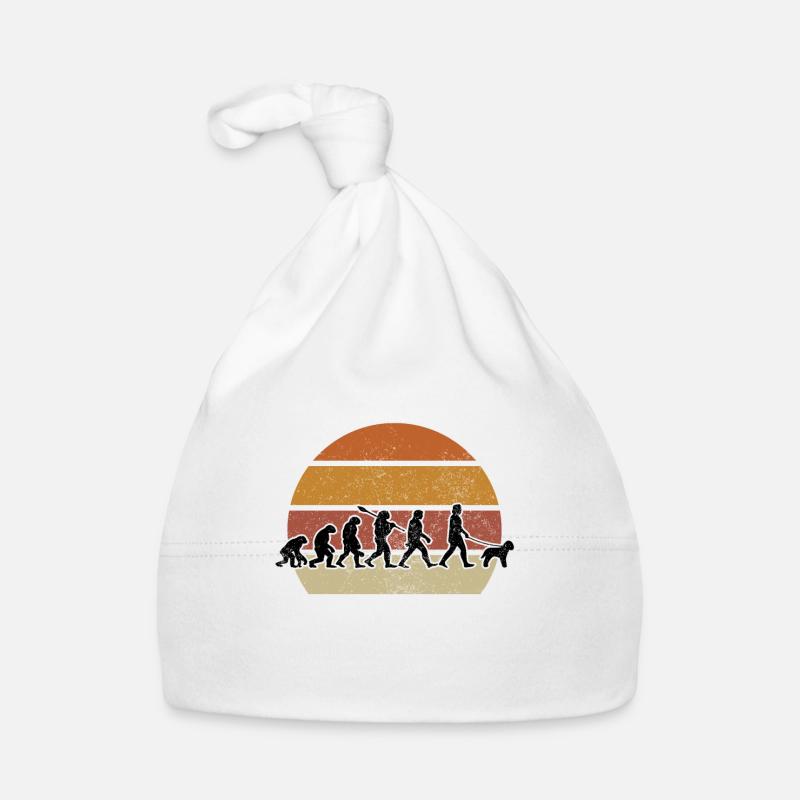 Lagotto Romagnolo Evolution Trüffelhund Geschenk Baby Bio-Mütze